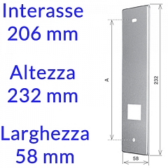 015P2030 Inox interasse 206 mm (+1,72 €)