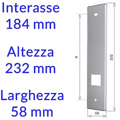 015P1830 Inox interasse 184 mm (+1,72 €)