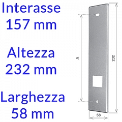 015P1530 Inox interasse 157 mm (+1,72 €)