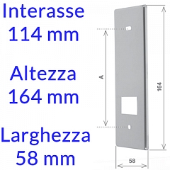 011P1130 Inox interasse 114 mm (+1,30 €)