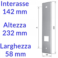 015P1430 Inox interasse 142 mm (+1,72 €)