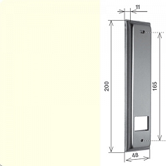 026P0076 Alluminio plastificato avorio 1013 (+3,60 €)