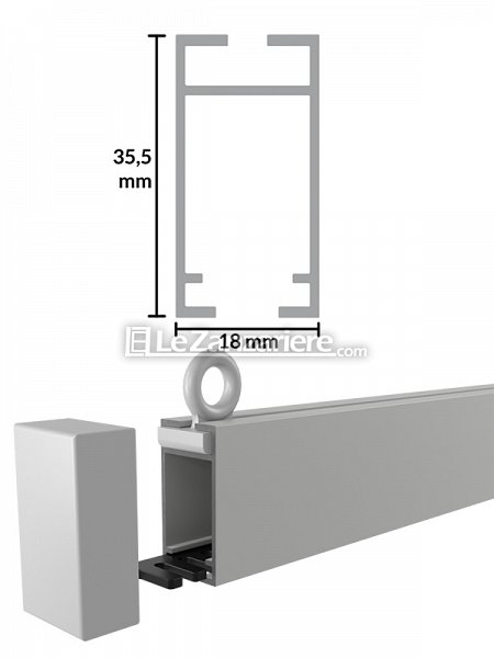 Asta in alluminio A35