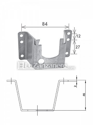 Stafer Supporto a legno piega 46 mm