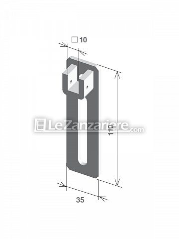 Stafer Supporto verticale asolato con sella quadro