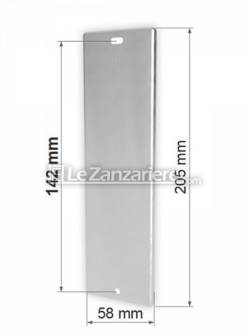 Stafer Placca Zenith cieca inox con interasse 142 mm