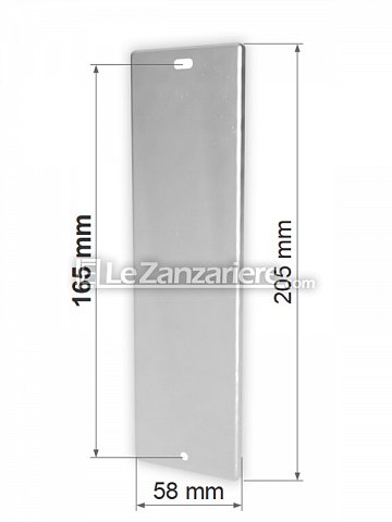 Stafer Placca Zenith cieca inox con interasse 165 mm