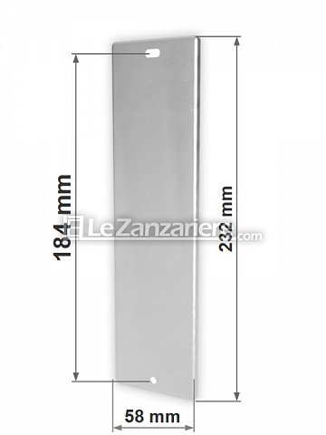 Stafer Placca Uni cieca inox con interasse 184 mm
