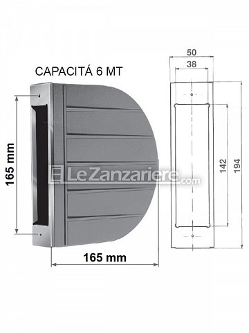 Stafer Cassetta Zenith con interasse 165 mm