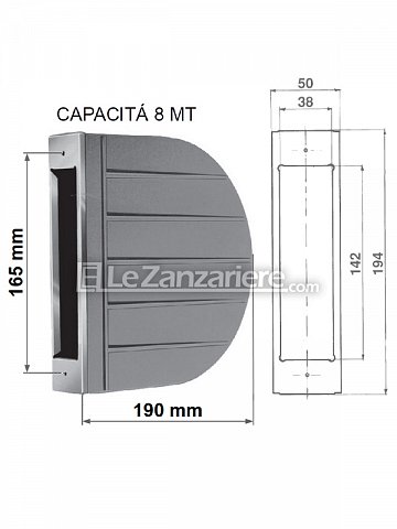 Stafer Cassetta Zenith con interasse 165 mm