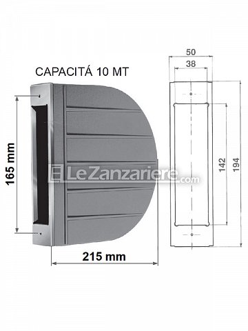 Stafer Cassetta Zenith con interasse 165 mm