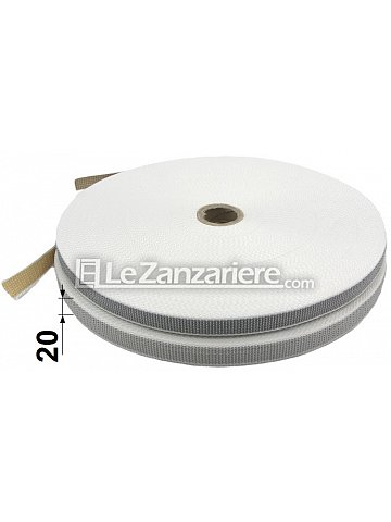 Le Zanzariere Cintino minimo ingombro bicolore grigio/beige 20 x 1,2 mm