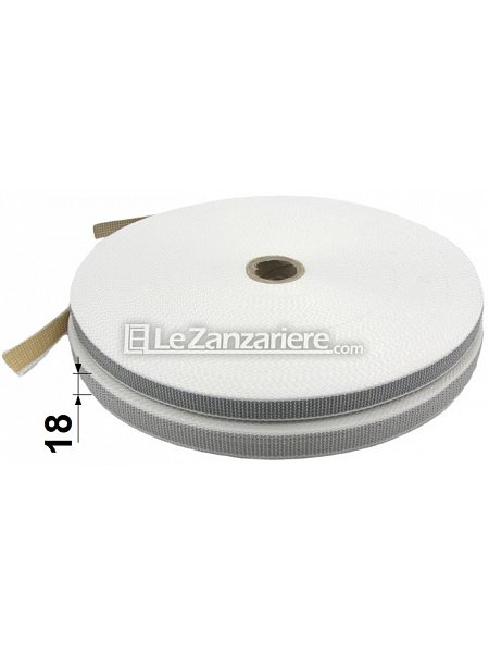 Le Zanzariere Cintino minimo ingombro bicolore grigio/beige 18 mm