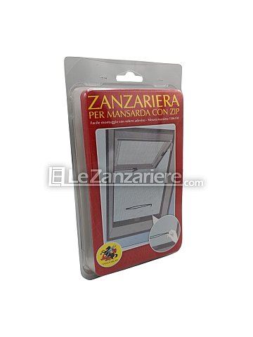 Le Zanzariere Zanzariera con zip per Mansarda