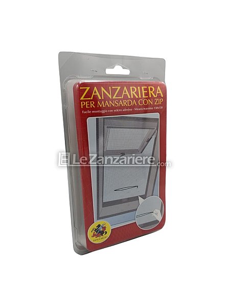 Zanzariera con zip per Mansarda