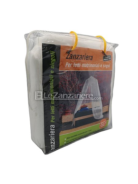 Zanzariera per letto matrimoniale e singolo